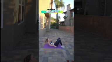 FLAT BELLY Fat Burner workout| SLEEK/SEXY ABs in 5min #shorts