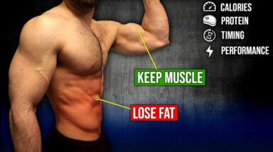 How To Lose Fat Without Losing Muscle (MAINTAIN MAXIMUM MUSCLE MASS!!)