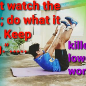 KILLER LOWER ABS WORKOUT, no equipment, LOWER ABS FAT BURNING,