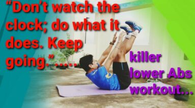KILLER LOWER ABS WORKOUT, no equipment, LOWER ABS FAT BURNING,