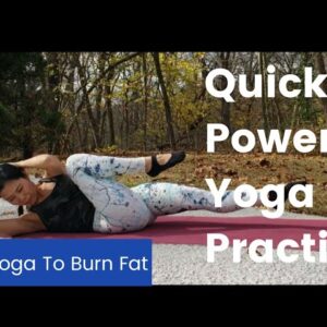 Quick Power Yoga For Fat-Burning | 8 min | Nelly Yoga