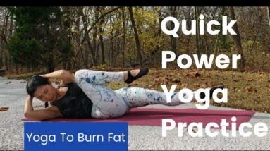 Quick Power Yoga For Fat-Burning | 8 min | Nelly Yoga