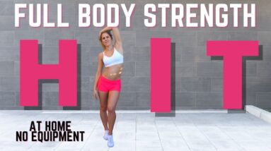 Full Body Cardio Strength HIIT workout | No Equipment 10 min |Sweaty No Repeat
