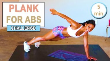 PLANK CHALLENGE to get ABS | 5 minute Home Workout