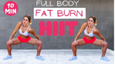 Full Body FAT🔥 Burn HIIT Workout | Follow along at Home 10 MIN