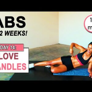 GET ABS IN 2 WEEKS | Abs Workout Challenge DAY 14: Love Handle Workout | 10 min Abs & Obliques Burn