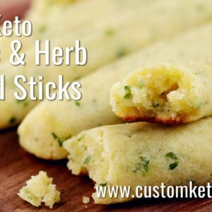 Healthy Keto Garlic & Herb Bread Sticks Recipe | Keto Diet |Keto Diet Recipes