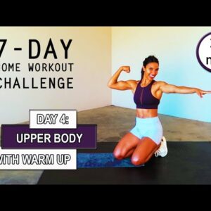 20 min Intense Upper Body Workout - No Equipment // DAY 4: 7 DAY HOME WORKOUT CHALLENGE ❤