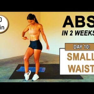 GET ABS IN 2 WEEKS | Abs Workout Challenge DAY 10: SMALLER WAIST in 14 Days | Home Workout