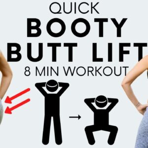 Quick! Fit Booty Butt Lift | Shape and Tone your Butt 🍑, Glutes No Equipment