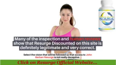 Resurge Reviews – Is Resurge Stream Ingredients Clinically Tested  MUST READ