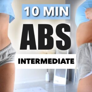 10 MIN INTERMEDIATE ABS WORKOUT | The Ultimate Home Sixpack Challenge - LEVEL 2/3
