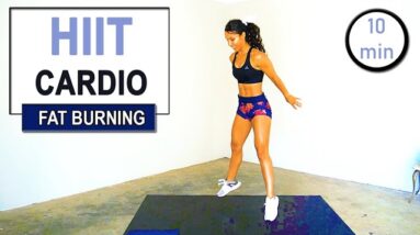 10 min Fat Burning HIIT Cardio Workout // No Equipment