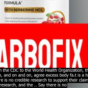 Makes you very fa.t carbofix dietary supplement