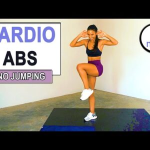 15 min Low Impact CARDIO + ABS Workout // No Repeats - No Jumping - No Equipment