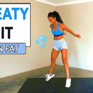 15 min Intense & Sweaty 💦 HIIT Workout For Fat Burn & Cardio | At Home Workout