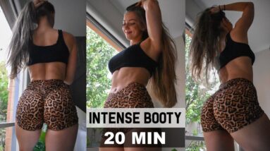 20 MIN INTENSE BOOTY WORKOUT To Grow Your Butt (Real RESULTS) | At Home - No Equipment