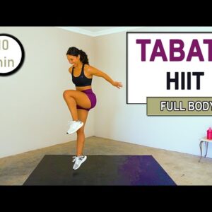 10 min Full Body TABATA Workout | INTENSE No equipment workout
