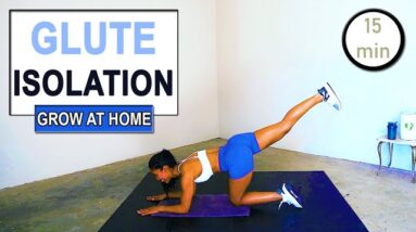 20 min GLUTE ISOLATION WORKOUT - Grow Your Glutes At Home
