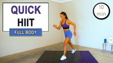 10 min QUICK HIIT WORKOUT at Home | Full Body | No Equipment