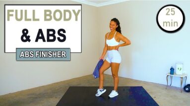 25 min Low Impact Full Body Workout & Abs Finisher