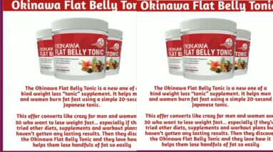 Okinawa Flat Belly WEIGHT Loss Tonic
