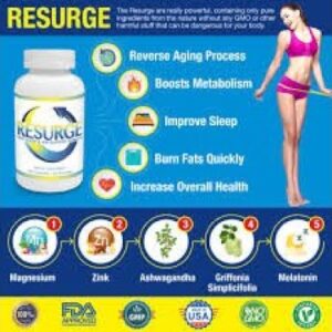 Resurge is made with a blend of ingredients that help improve sleep, mood, and fat burning