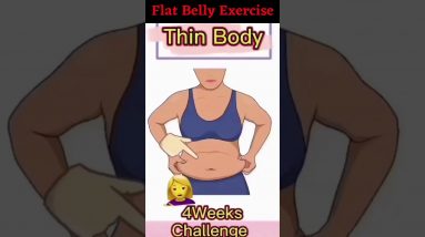 Flat Belly Exercise. Lean Body Weight Loss At Home #shorts