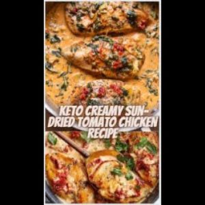Keto Creamy Sun Dried Tomato Chicken Recipe #Keto #Recipes #shorts