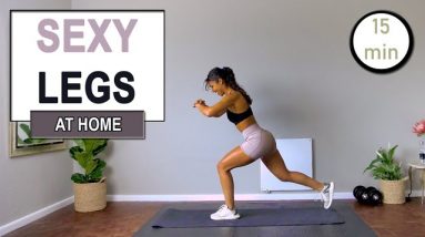 15 min SEXY LEGS WORKOUT | Toned Booty, Inner & Outer Thighs, Calves | No Equipment