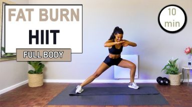 10 minute FULL BODY HIIT WORKOUT | No Repeat | No Equipment Fat Burning Workout