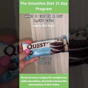 What Eat in A Day 1 200 Cals - The Smoothie Diet 21 day Program  #shorts