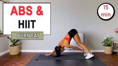 15 min Intense HIIT + ABS BURN Workout - Burn Calories | No Repeat | No Equipment | HIIT Abs Workout