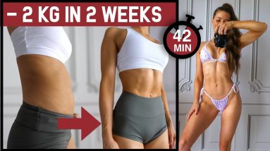 Lose 2kg in 2 Weeks 🔥 14 Day "At-Home" Weight Loss Workout Challenge!