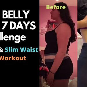 7 Days Lose Belly Fat Challenge at Home, Flat Belly & Slim Waist Home Workout #shorts #workout #abs