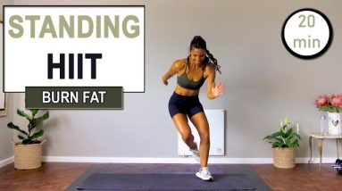 20 min Intense Standing HIIT for Fat Burn | No Equipment | No Repeat Home Workout