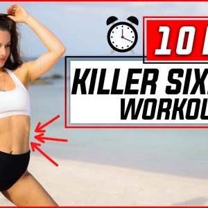 10 Min INTENSE Killer Six Pack Workout | Fat Burner Abs Workout 2021 | Anastasia Vlassov