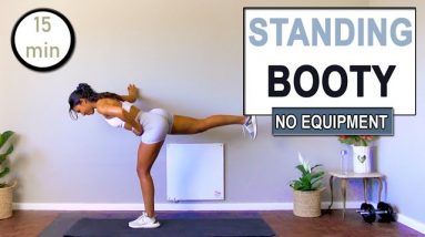 15 min STANDING BOOTY WORKOUT | At Home | No Equipment | Standing Butt Workout
