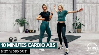 10 MINUTES CARDIO ABS HIIT WORKOUT | FATBURNER | CALORIE KILLER | NO EQUIPMENT