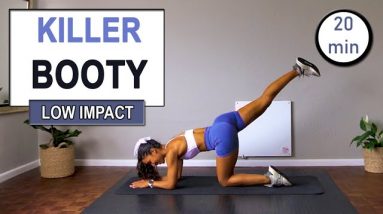 20 min KILLER BOOTY WORKOUT | Low Impact | No Equipment | The Modern Fit Girl