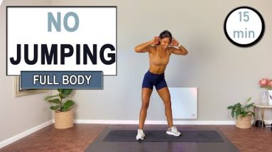 15 MIN FULL BODY NO JUMPING HIIT Workout | No Equipment | No Repeat | Low Impact Home Workout