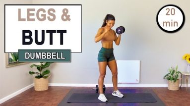 20 min INTENSE DUMBBELL LEGS & BOOTY WORKOUT | No Repeat Exercises | The Modern Fit Girl