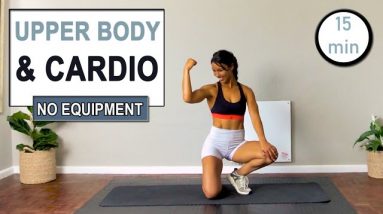 15 min HIIT CARDIO and UPPER BODY Workout | No Equipment | The Modern Fit Girl