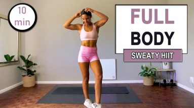 10 min Full Body HIIT Workout No Equipment | The Modern Fit Girl | At Home Workout