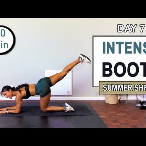 DAY 7 - 20 min INTENSE BOOTY WORKOUT | The Modern Fit Girl | Summer Shred Workout Challenge