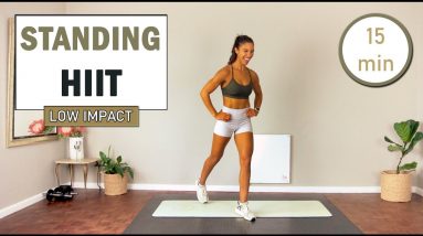 15 min All Standing No Jumping HIIT Workout - No Equipment - Low Impact | The Modern Fit Girl