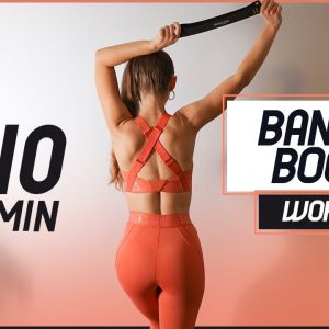 10 Min Underbutt BOOTY Workout With a Band | Victoria's Secret Booty Workout | Booty Workout For Mom