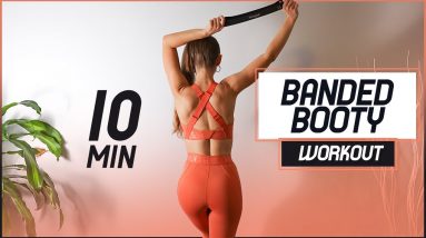 10 Min Underbutt BOOTY Workout With a Band | Victoria's Secret Booty Workout | Booty Workout For Mom