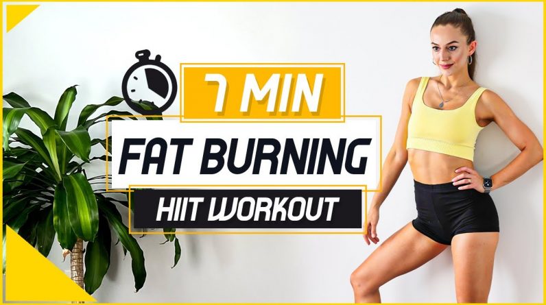7 MINUTE FAT BURNING HIIT WORKOUT | Full Body Fat Burning exercises With Anastasia