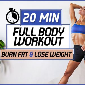 20 Min Energizing Full Body Workout | Intense Version Exercise No Equipment - Anastasia Vlassov